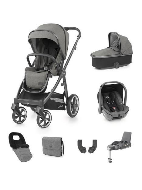 oyster-3-strollernbspbundle-with-carrycotnbspcapsule-car-seat-amp-base-city-grey-chassismercury