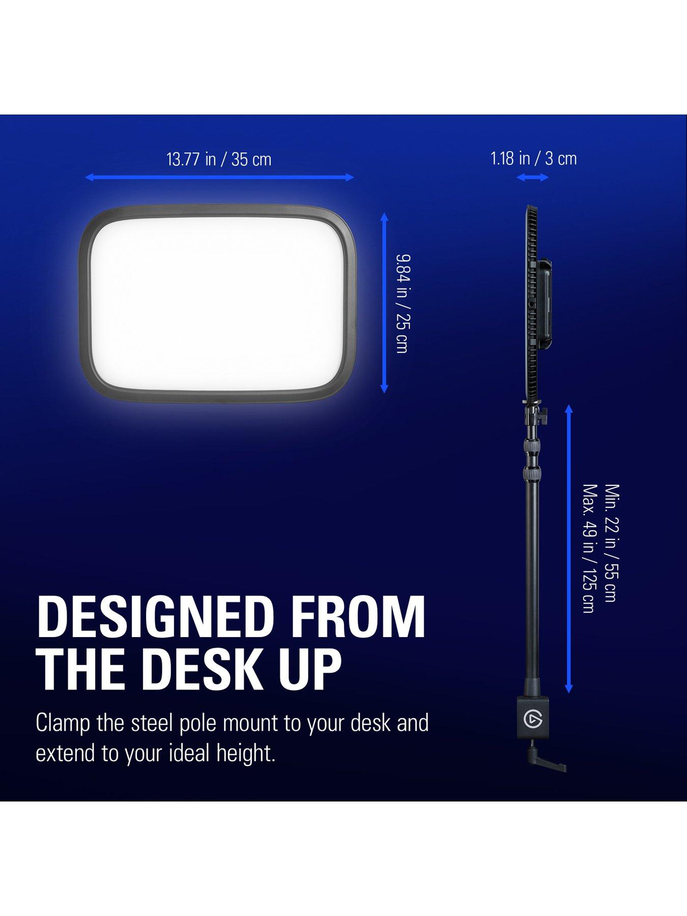  image of elgato-key-light-edge-lit-led-2800-lumens-max-height-125-cm-49-in