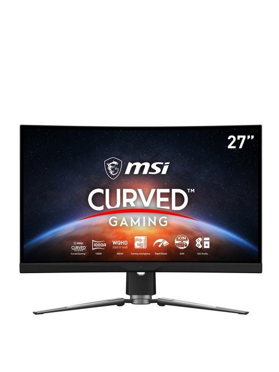 front image of msi-optix-mpg-artymis-273cqr-27-inch-quad-hd-1ms-165hz-amd-freesync-premium-pro-curved-1000r-gaming-monitor