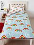  image of rest-easy-sleep-better-rainbow-coverless-quilt-105-tog-single-with-pillowcase-multi