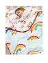  image of rest-easy-sleep-better-rainbow-coverless-quilt-105-tog-single-with-pillowcase-multi