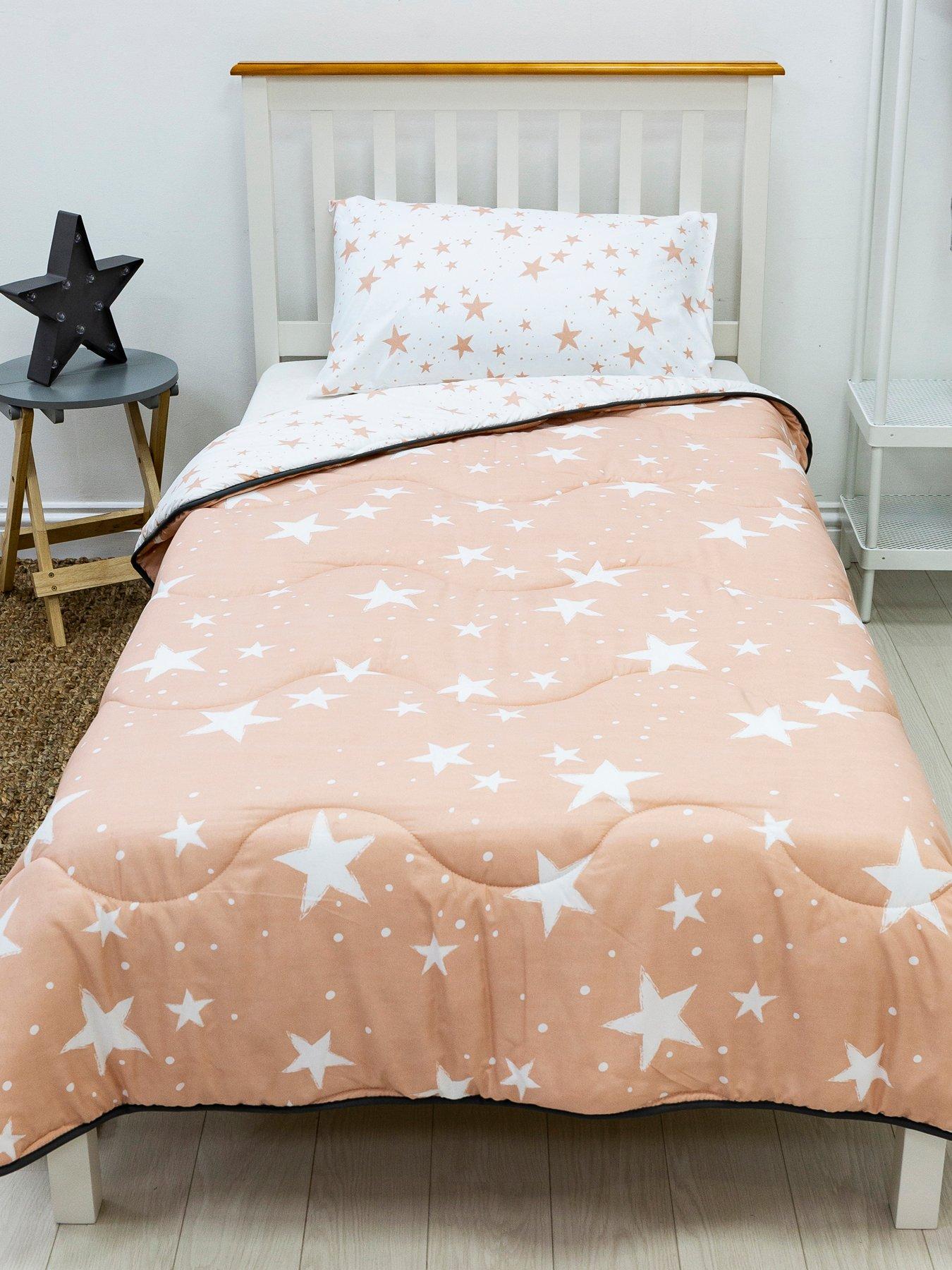 Pink star bedding clearance single