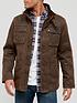  image of very-man-washed-field-jacket-brown