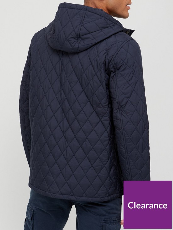 stillFront image of very-man-hooded-quilted-jacket-navy