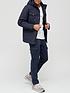 image of very-man-hooded-quilted-jacket-navy