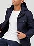  image of very-man-hooded-quilted-jacket-navy