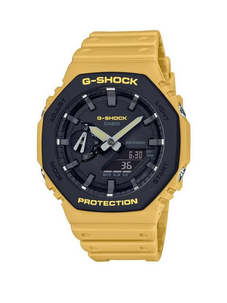 casio-g-shock-navy-neo-display-dial-gold-tone-bracelet-watch-ga-2110su-9aer