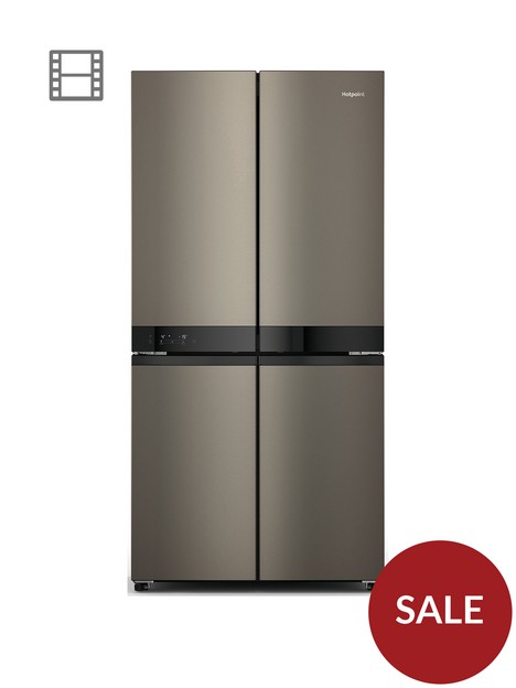 hotpoint-active-4-door-hq9u1bl-fridge-freezer-black-stainless