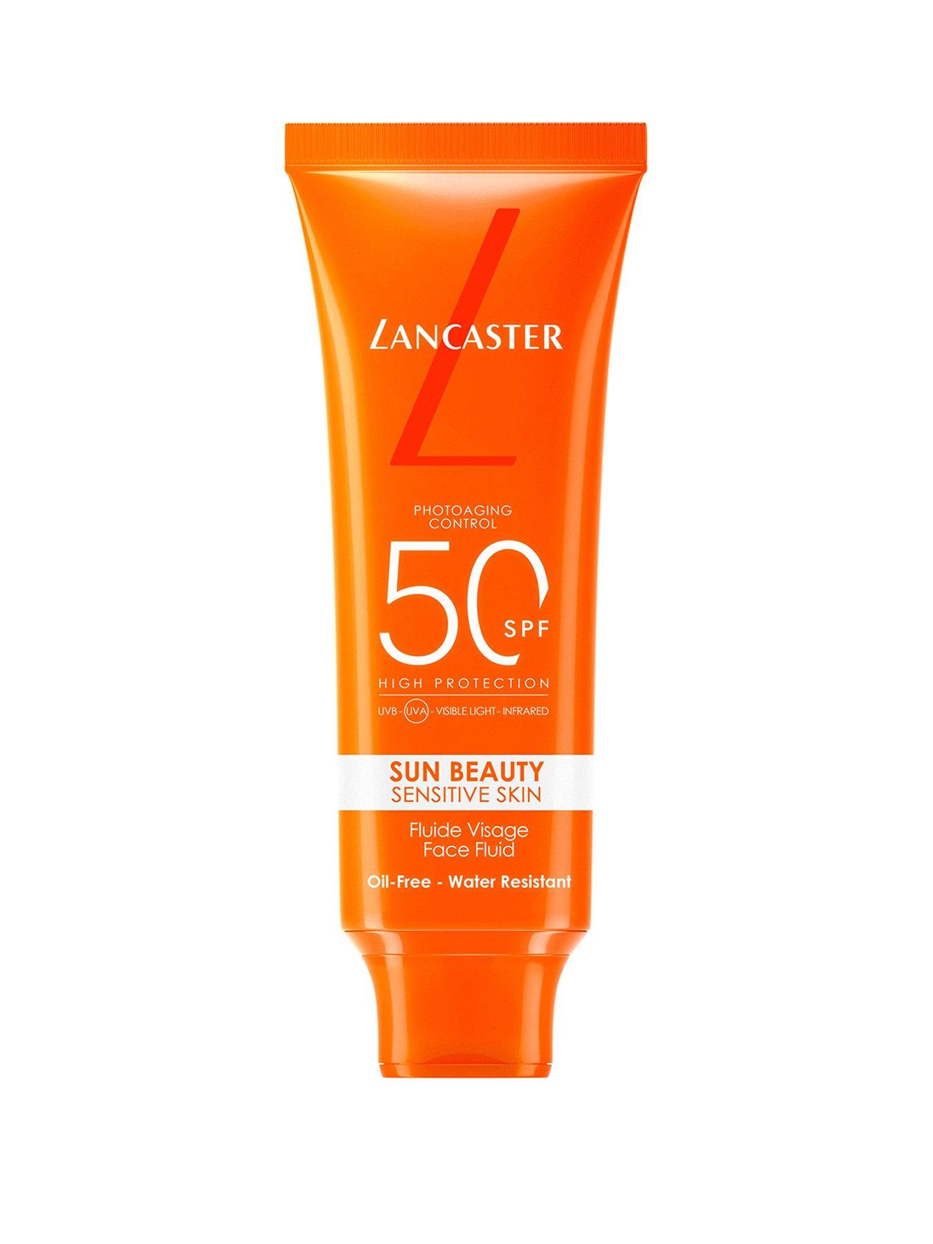 Image 1 of 6 of Lancaster Sun Sensitive Oil-Free Milky Face Fluid Sunscreen &amp; Sun Protection Cream SPF50 50ml