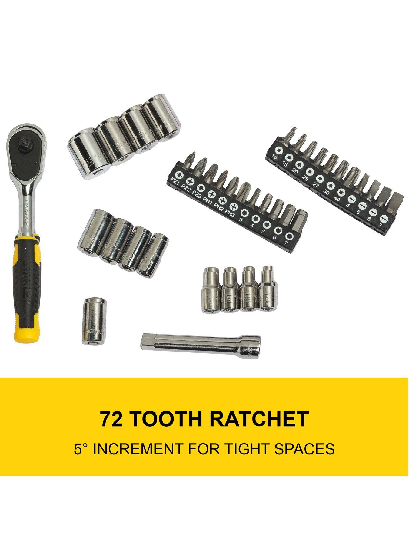 Image 3 of 7 of Stanley 37 Piece Compact Socket Set STMT82672-0