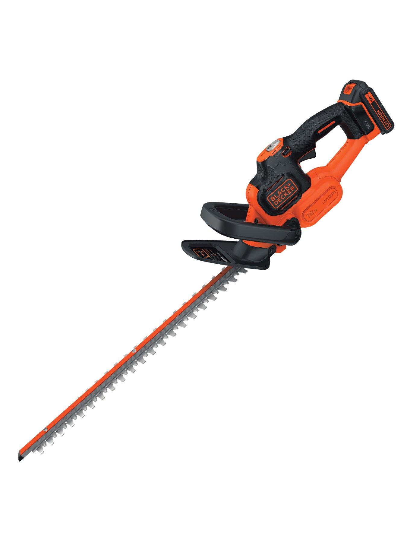 stillFront image of black-decker-18v-cordless-li-ion-45cm-2ah-powercommand-hedge-trimmer-gtc18452pc-gb