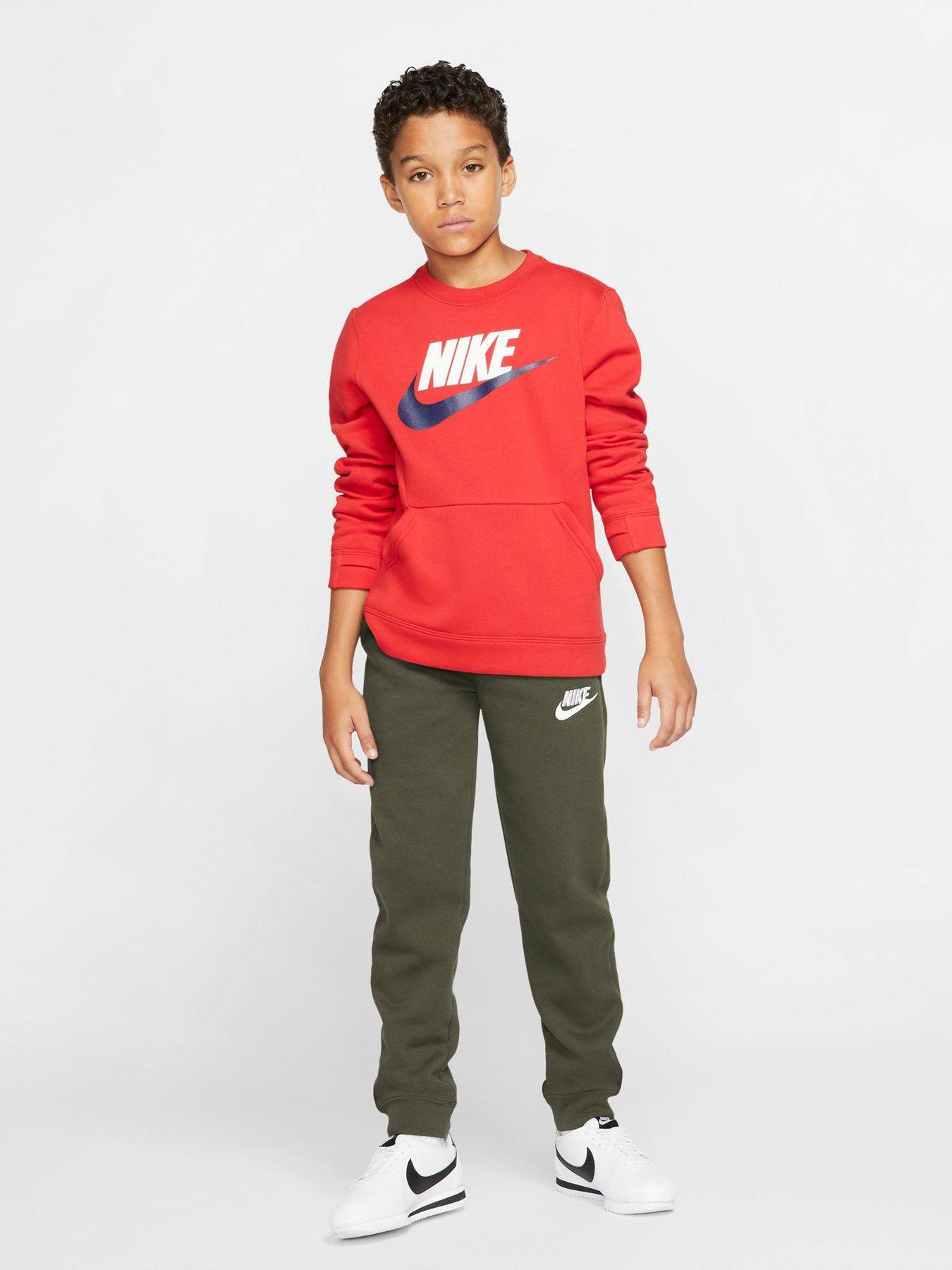 stillFront image of nike-nsw-boys-club-fleece-jogger-greenwhitenbsp