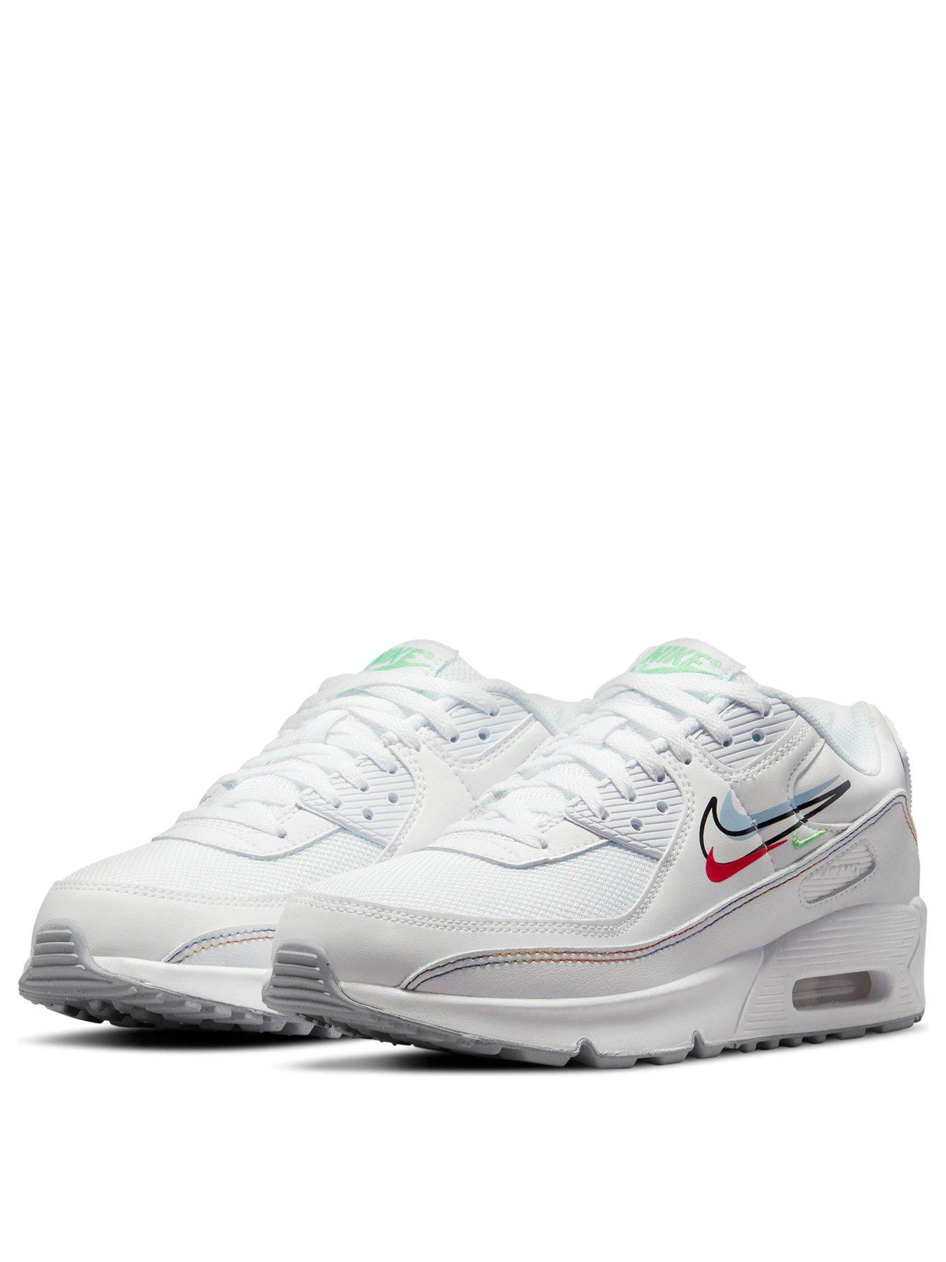 air max 90 white leather junior