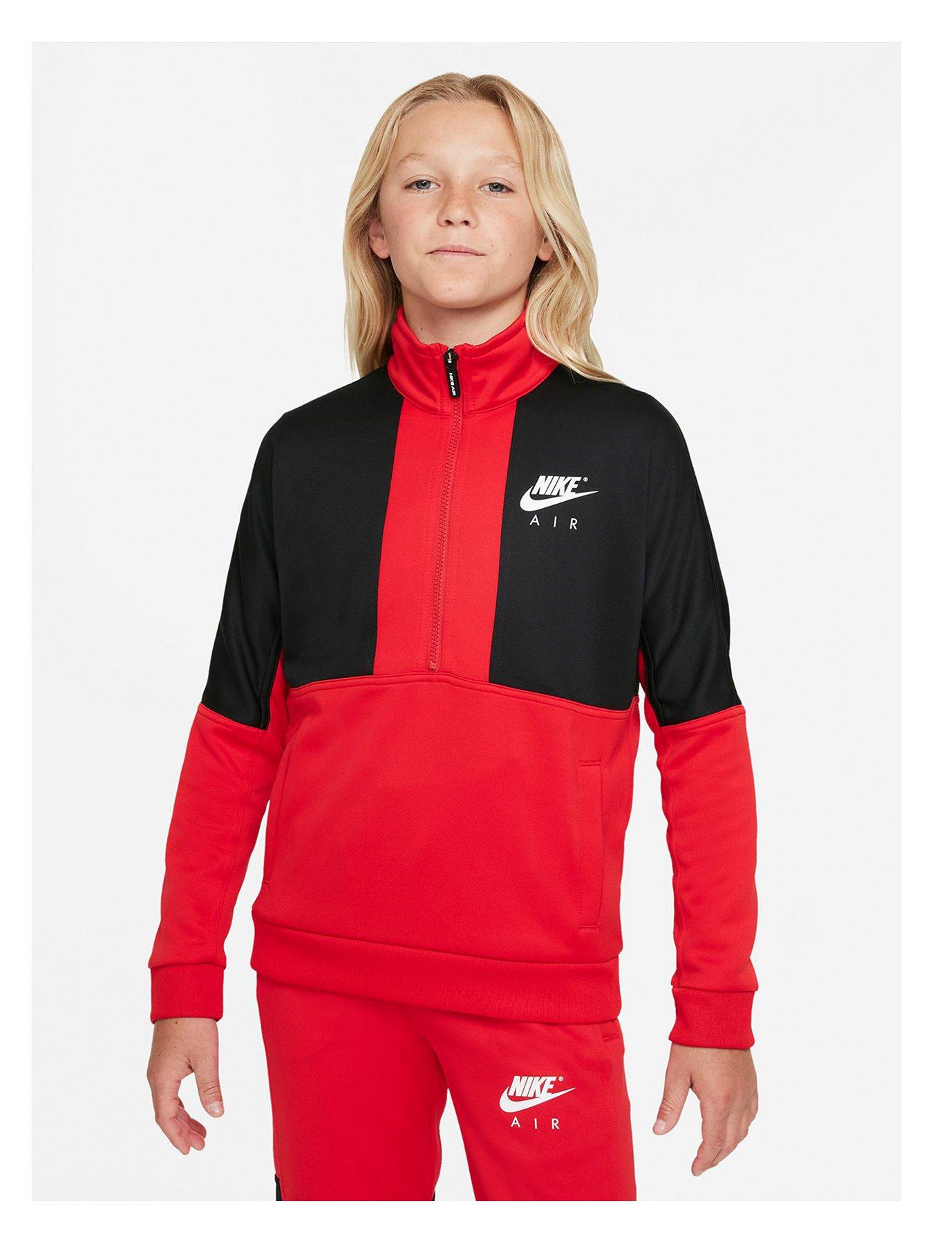 baby red nike tracksuit