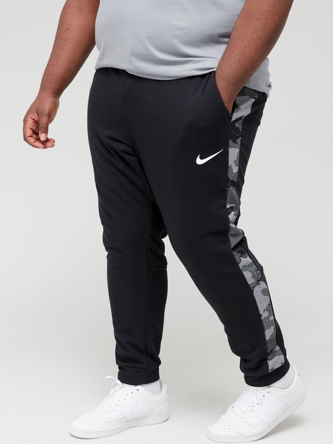 nike running essential knit joggers in black