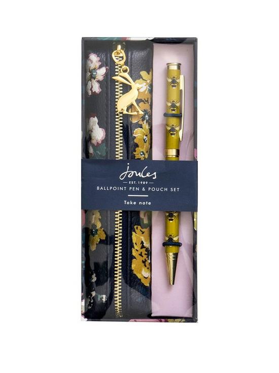 front image of joules-pen-and-pouch-set