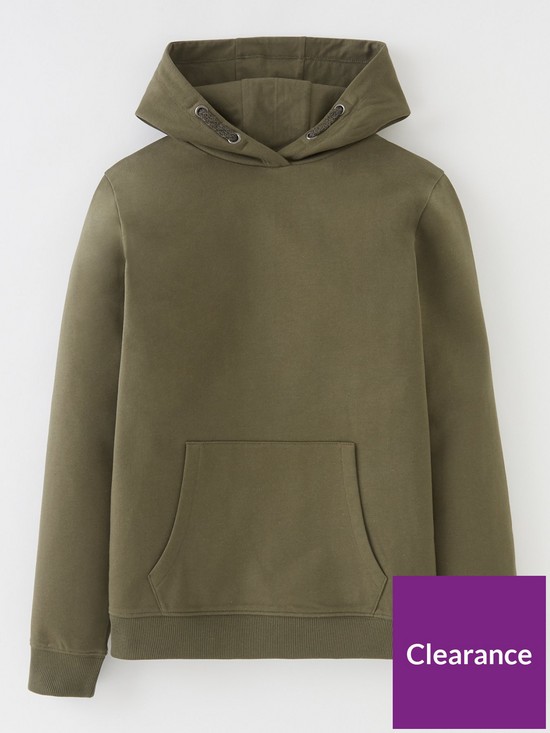 front image of everyday-essential-hoodie-khaki