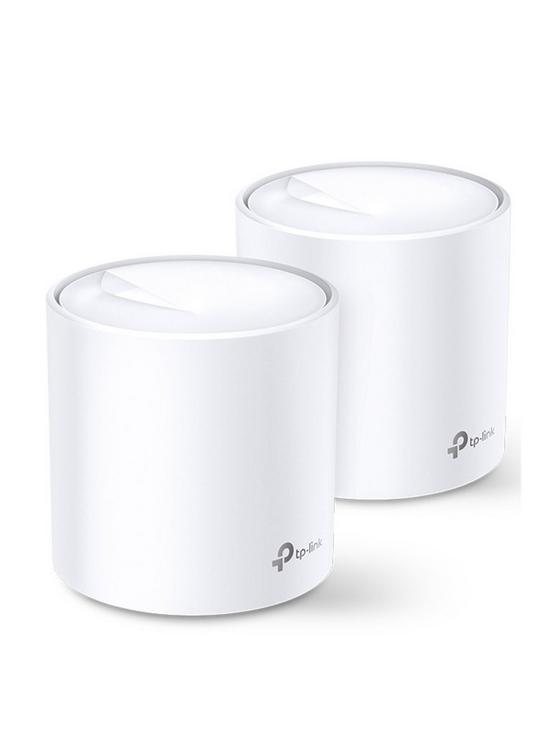 front image of tp-link-deco-x20-2-pack-ax1800-wi-fi-6-whole-home-wi-fi