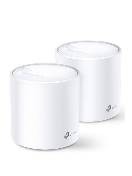 front image of tp-link-deco-x60-2-pack-ax3000-wi-fi-6-whole-home-wi-fi