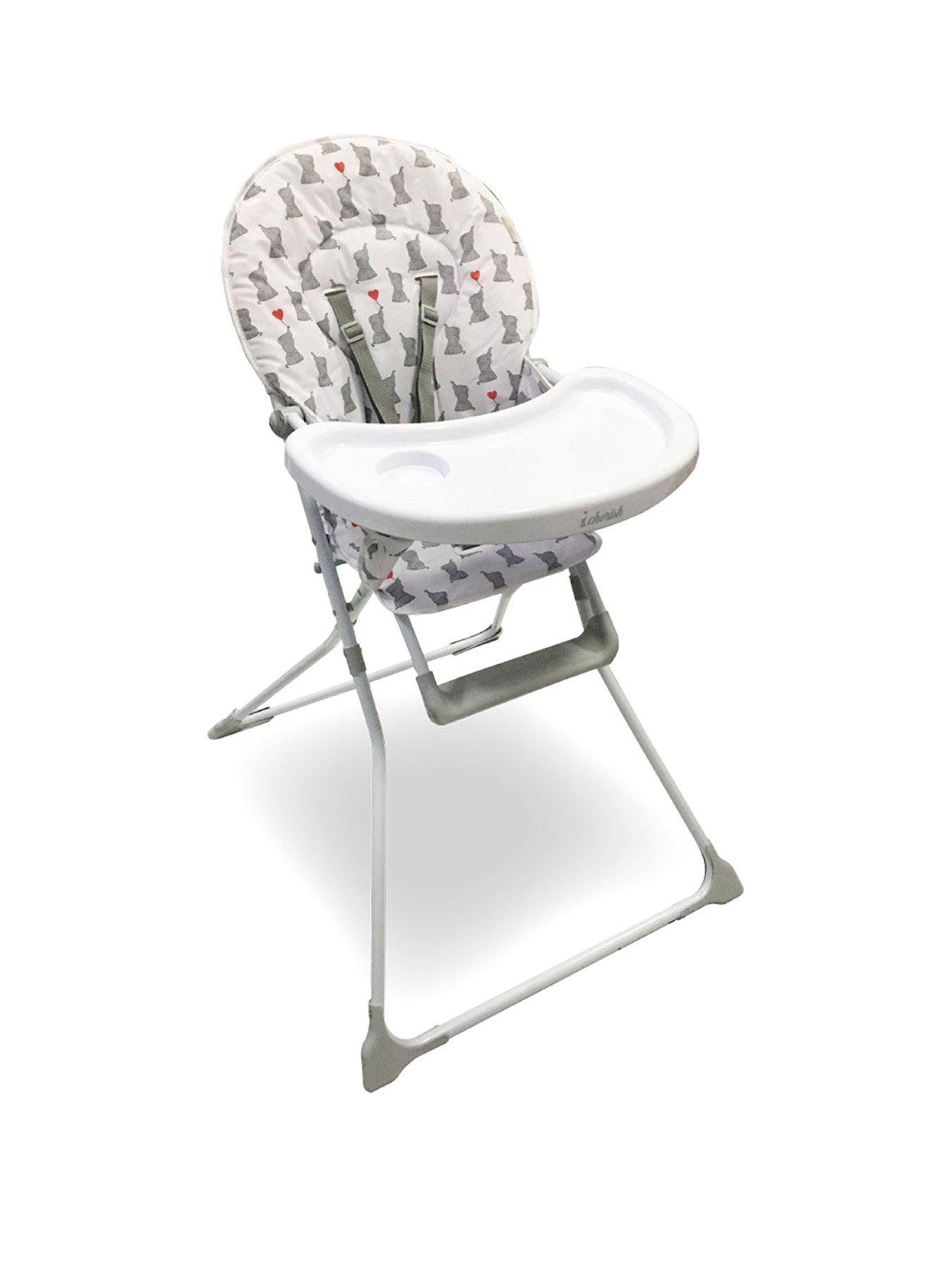 My Babiie MBHC1 Compact Highchair - Elephants
