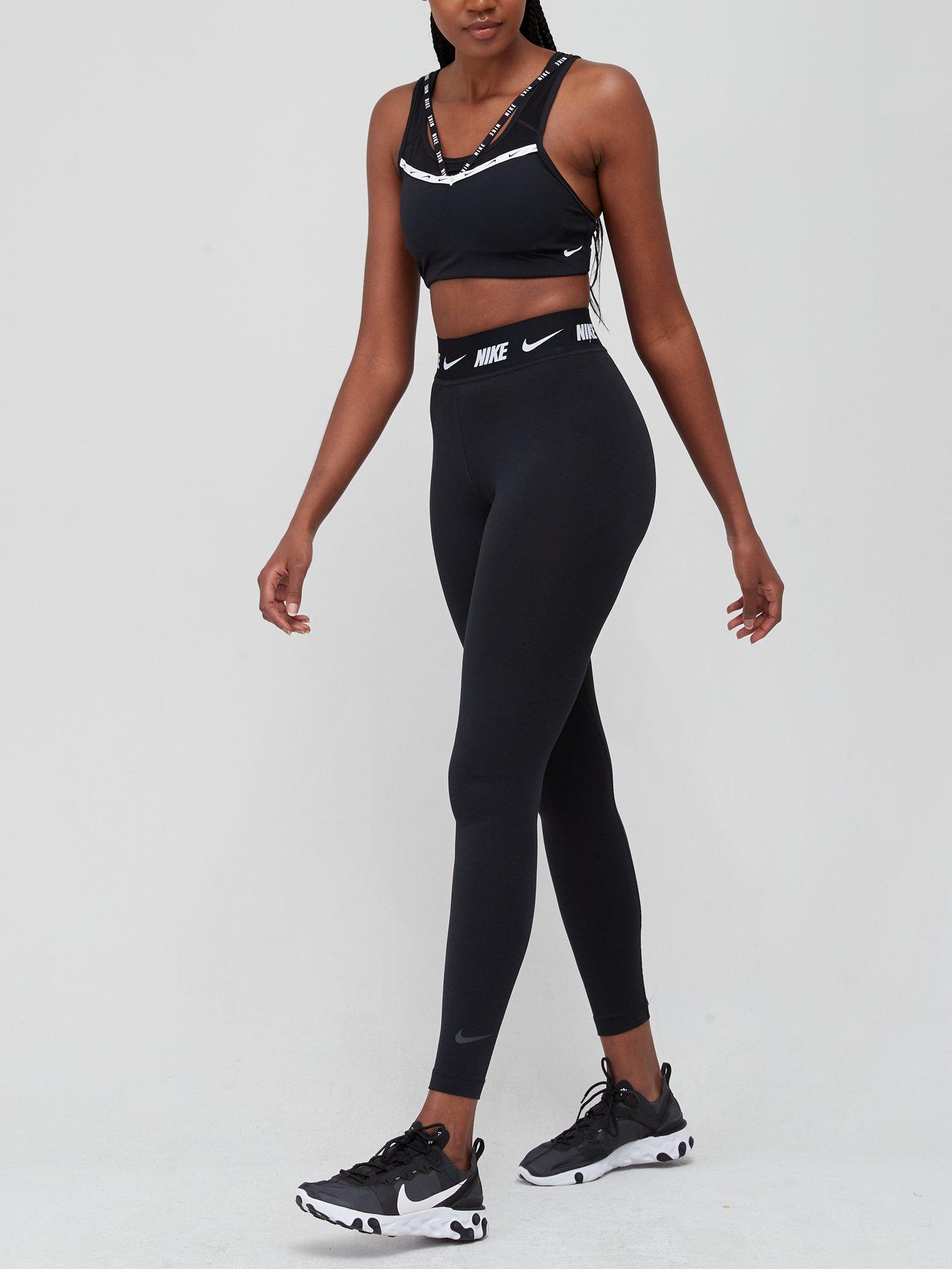 Nike NSW Essential Swoosh Leggings - Black