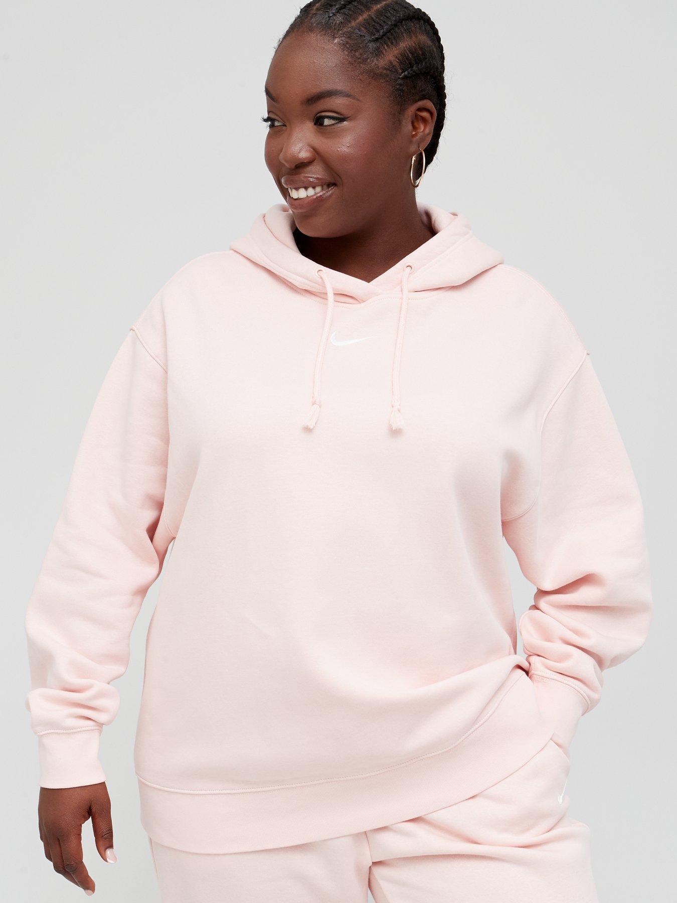 nike light pink hoodie