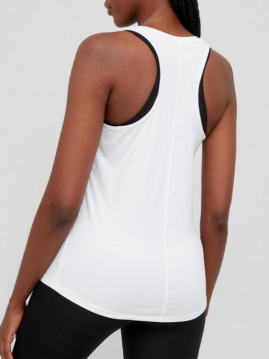 stillFront image of nike-the-one-dri-fit-slim-tank-top-white
