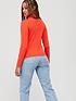  image of nike-nsw-essential-trend-mock-long-sleeve-top-red