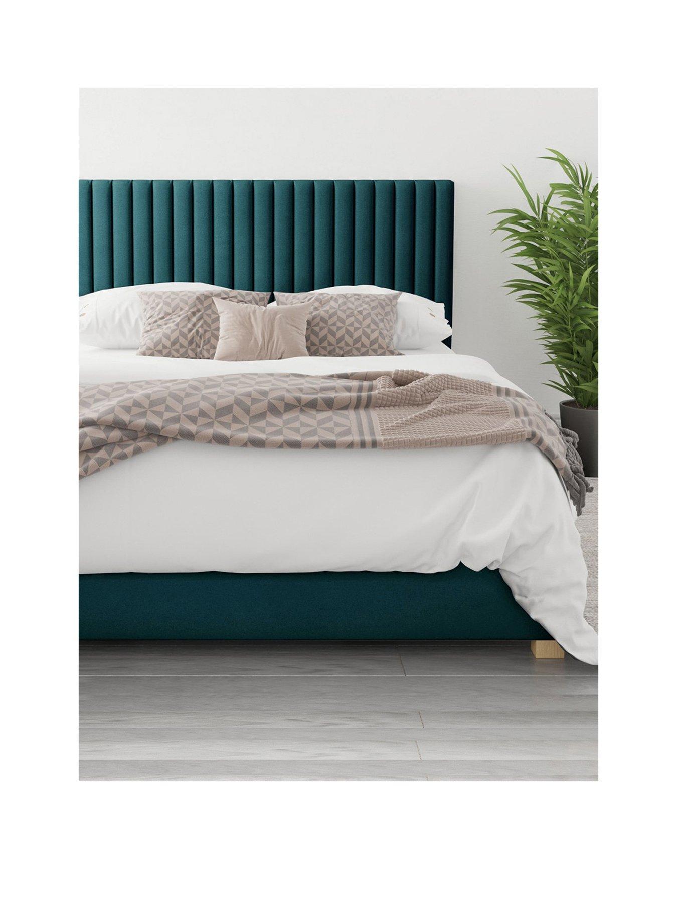 Image 1 of 5 of Aspire Grant Ottoman Storage Bed Frame with Padded Headboard