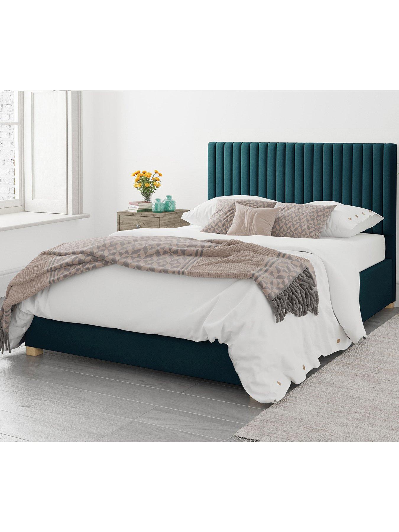 Image 3 of 5 of Aspire Grant Ottoman Storage Bed Frame with Padded Headboard