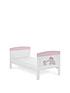 image of obaby-grace-inspire-cot-bed-me-amp-mini-me-elephants-pink