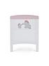  image of obaby-grace-inspire-cot-bed-me-amp-mini-me-elephants-pink