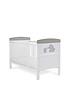  image of obaby-grace-inspire-cot-bed-me-amp-mini-me-elephants-grey