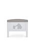  image of obaby-grace-inspire-cot-bed-me-amp-mini-me-elephants-grey
