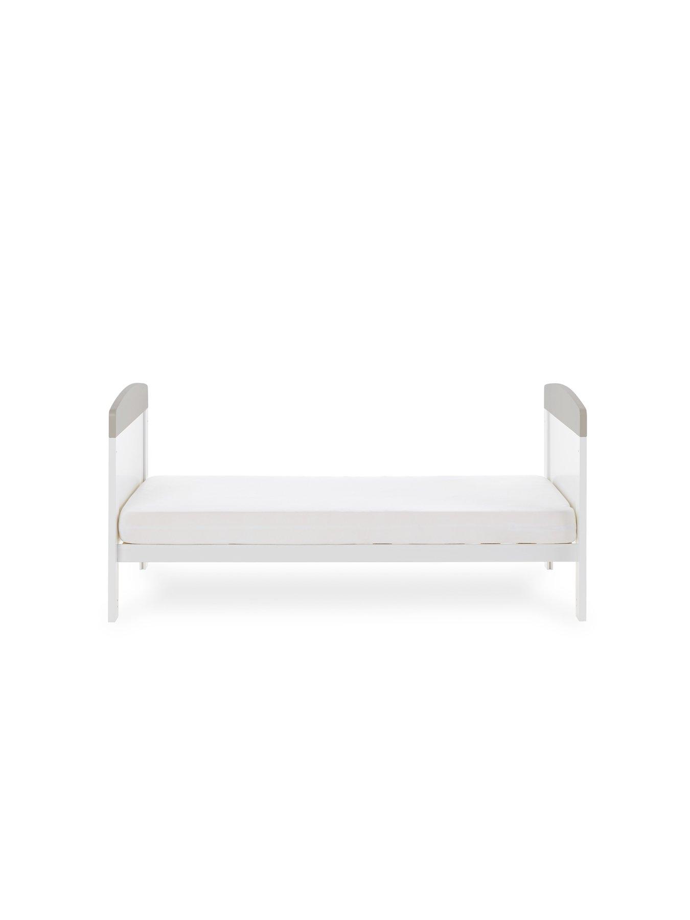 Image 5 of 6 of Obaby Grace Inspire Cot Bed Me &amp; Mini Me Elephants - Grey