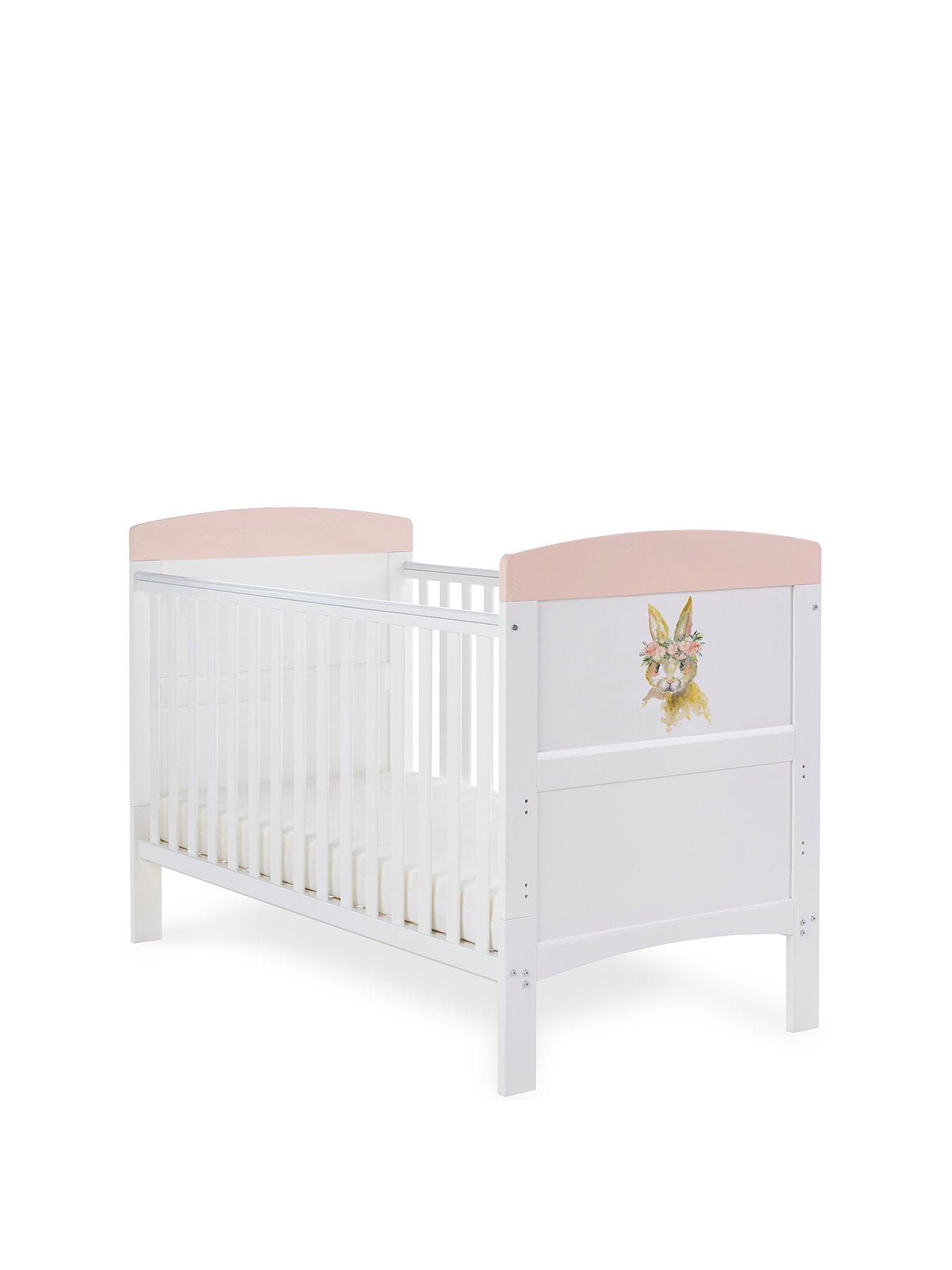 undefined Grace Inspire Cot Bed Rabbit - Pink