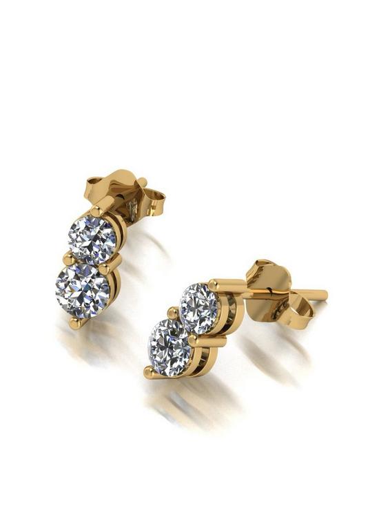 front image of moissanite-9ct-gold-090ct-total-two-stone-earrings