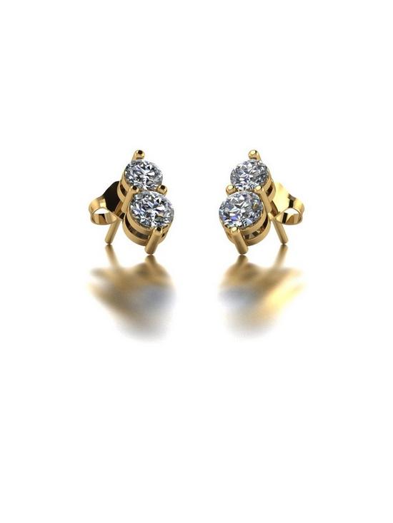 back image of moissanite-9ct-gold-090ct-total-two-stone-earrings