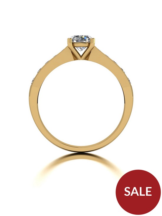 stillFront image of moissanite-9ct-gold-100ct-total-moissanite-solitaire-ring