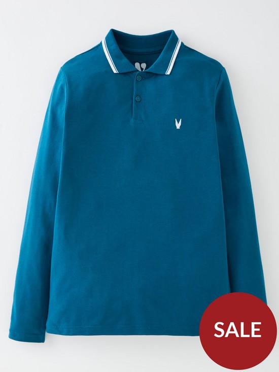 back image of v-by-very-boysnbsplong-sleeve-polos-2-packnbsp--greyteal