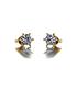  image of moissanite-lady-lynsey-6-claw-moissanite-9ct-gold-1ct-total-stud-earrings