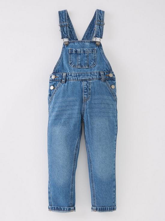 front image of mini-v-by-very-denim-dungareenbsp--mid-blue-wash