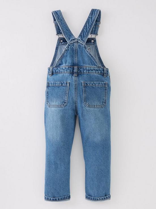 back image of mini-v-by-very-denim-dungareenbsp--mid-blue-wash