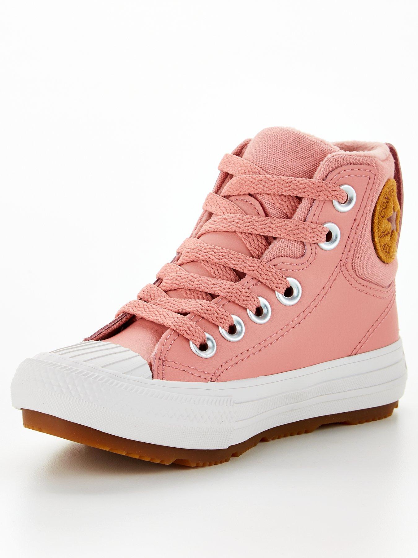  image of converse-chuck-taylor-all-star-berkshire-boot-hi-childrens-trainer-pinkwhitenbsp