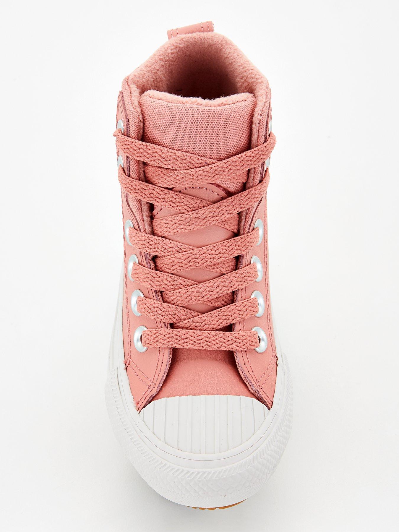  image of converse-chuck-taylor-all-star-berkshire-boot-hi-childrens-trainer-pinkwhitenbsp