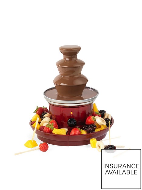 giles-posner-chocolate-fountain-ek3428gnbspwith-fruit-tray-and-100-bamboo-skewers