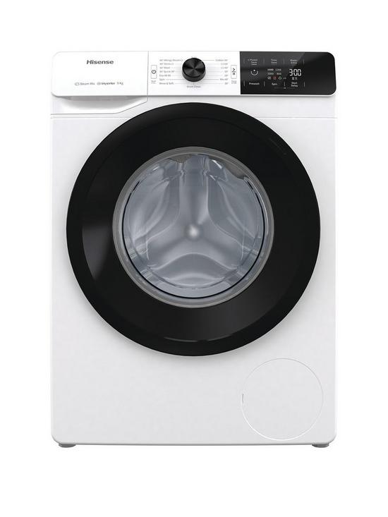 front image of hisense-wfge90141vm-9kg-load-1400-spin-washing-machinenbsp--white