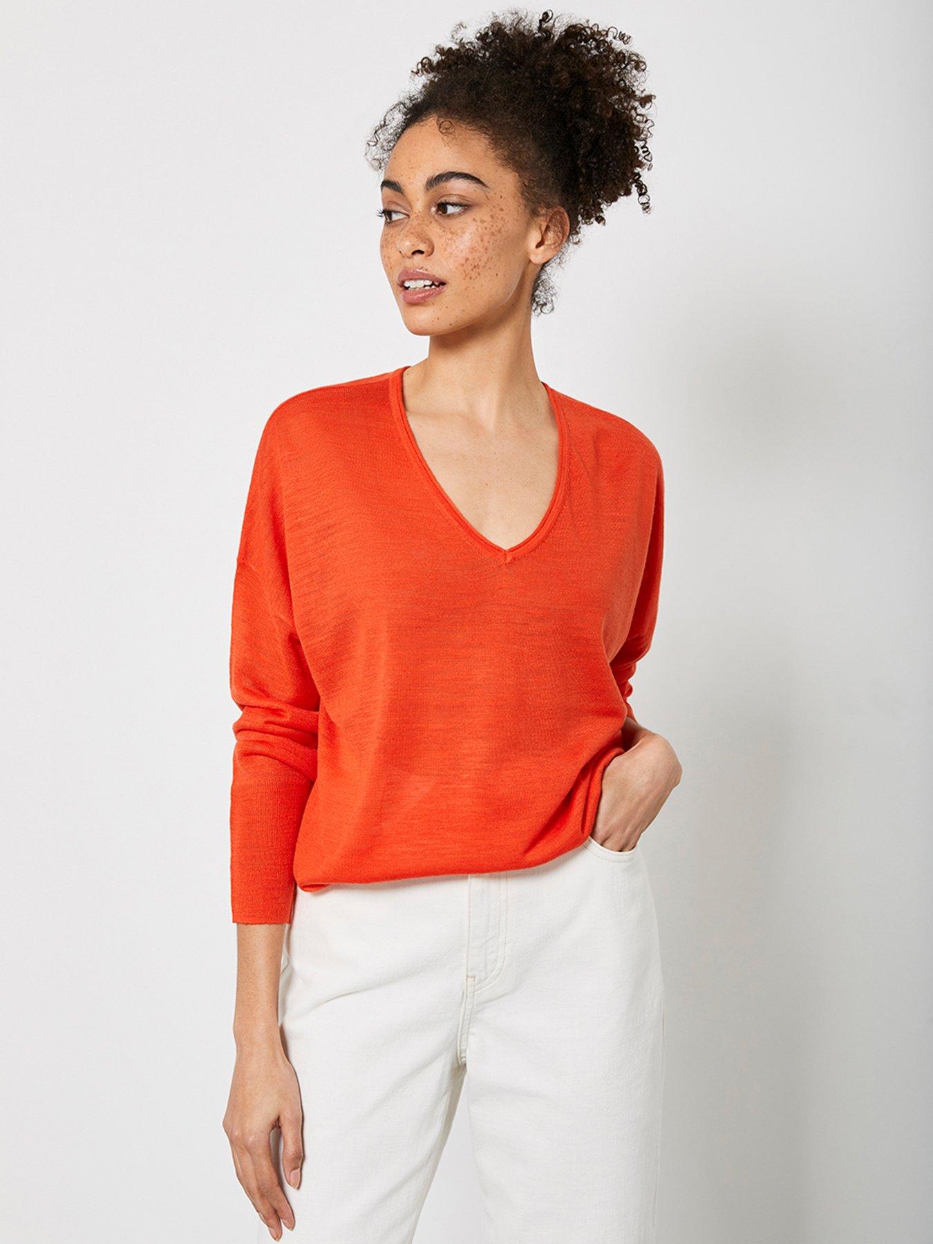 mint velvet orange jumper