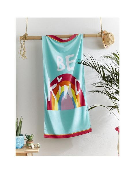 catherine-lansfield-be-a-rainbow-beach-towel