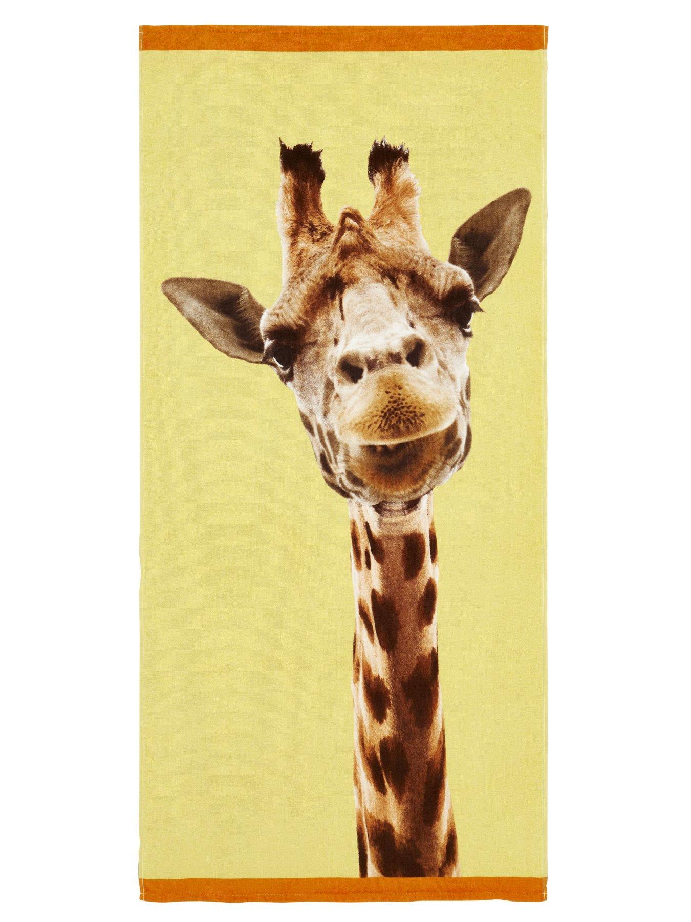 Catherine Lansfield Giraffe Beach Towel